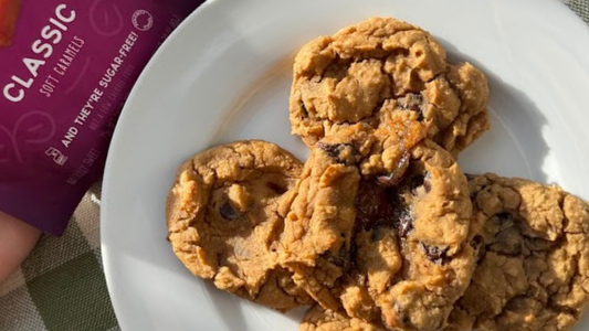 Gluten-Free Peanut Butter Chocolate Chip Chickpea Caramel Cookies
