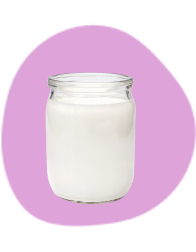 a jar of fresh cream