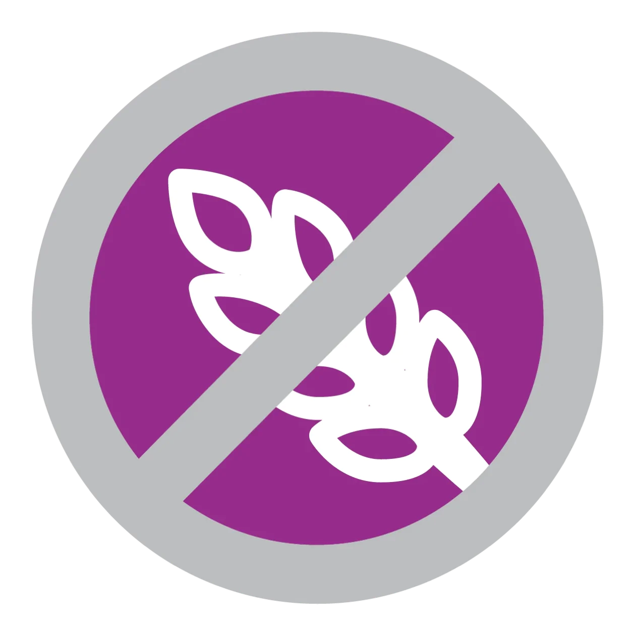 Icon signifying gluten free properties