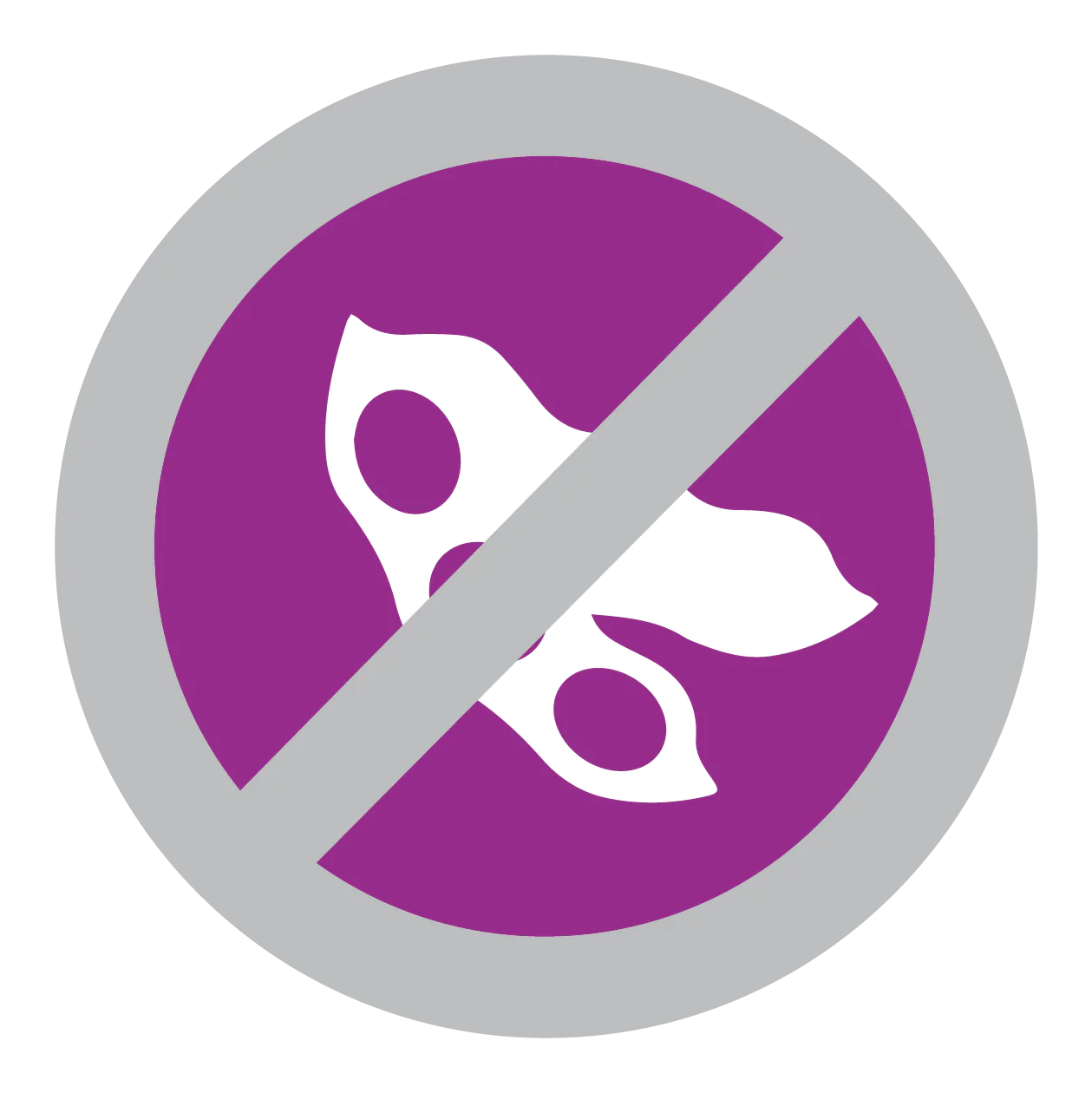 Icon signifying soy free properties