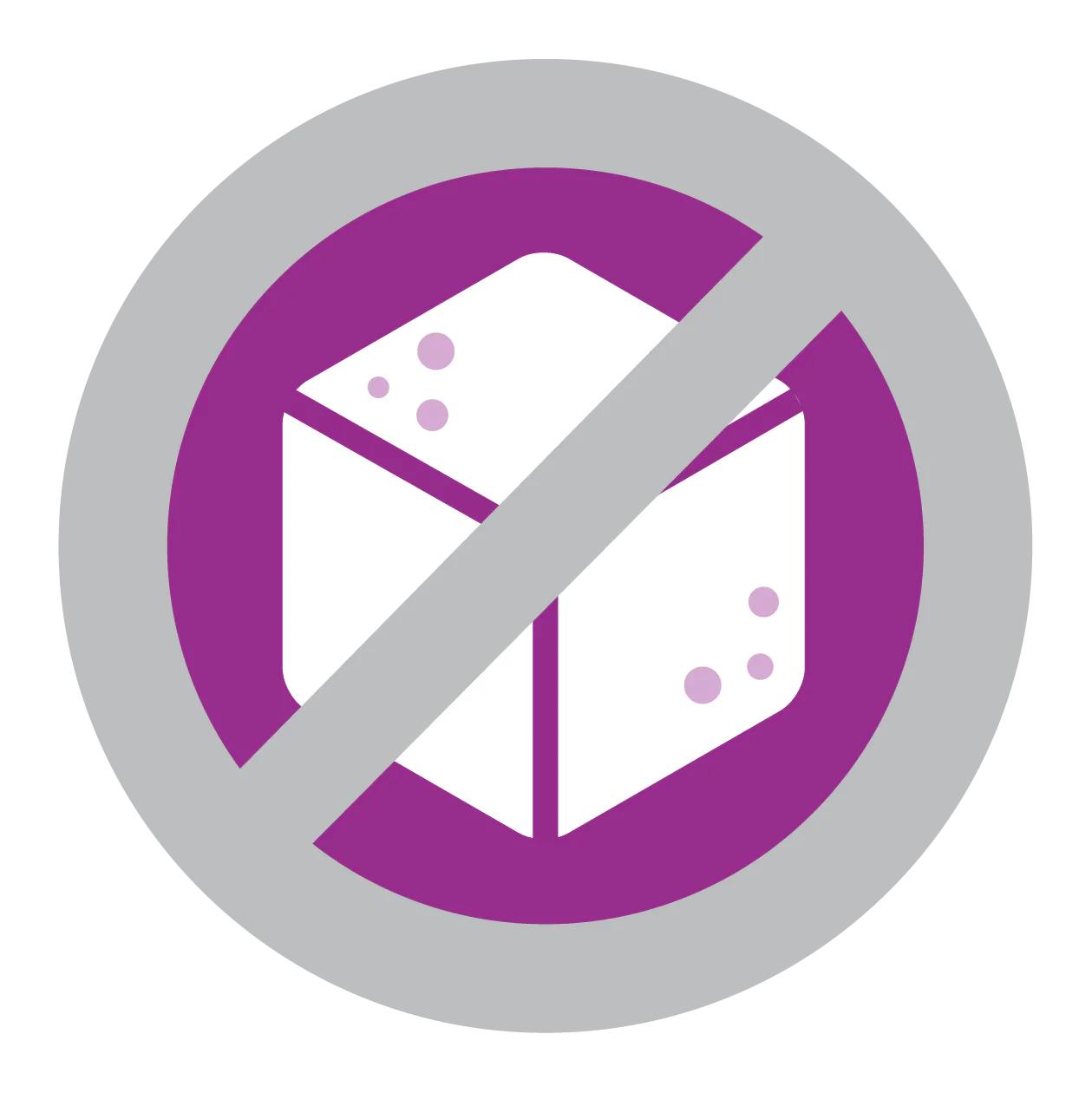 Icon signifying sugar free properties