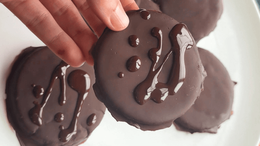 Copycat Thin Mint Cookies with Chocolate Caramel - Tom & Jenny's