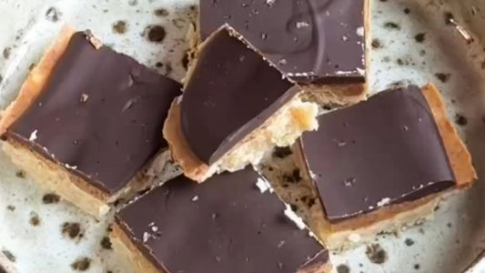Golden Almond Butter Caramel Bars - Tom & Jenny's