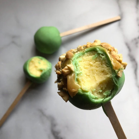 Keto-friendly Caramel Apple Cheesecake Pop - Tom & Jenny's