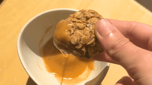 No Bake Caramel-Dipped Energy Bites - Tom & Jenny's