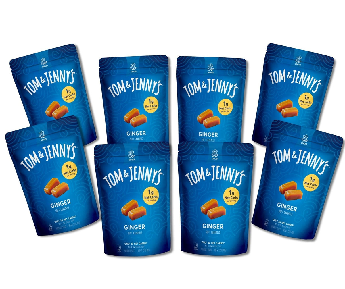 Ginger Soft Caramels Multi-Pack - Tom & Jenny's