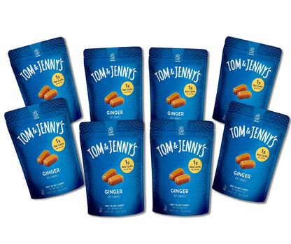 Ginger Soft Caramels Multi-Pack - Tom & Jenny's