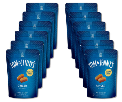 *NEW* Ginger Sugar Free Soft Caramels Pack - Tom & Jenny's