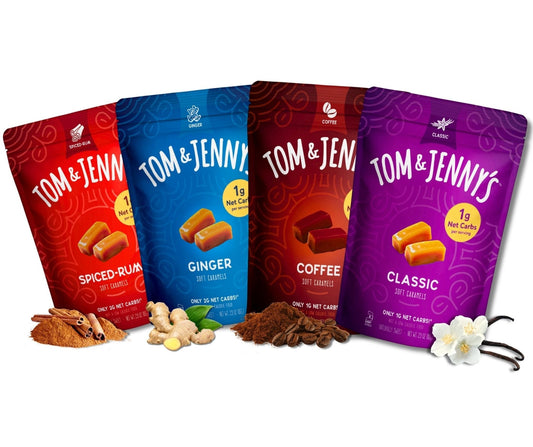 Soft Caramels Variety 4-Pack - Tom & Jenny's